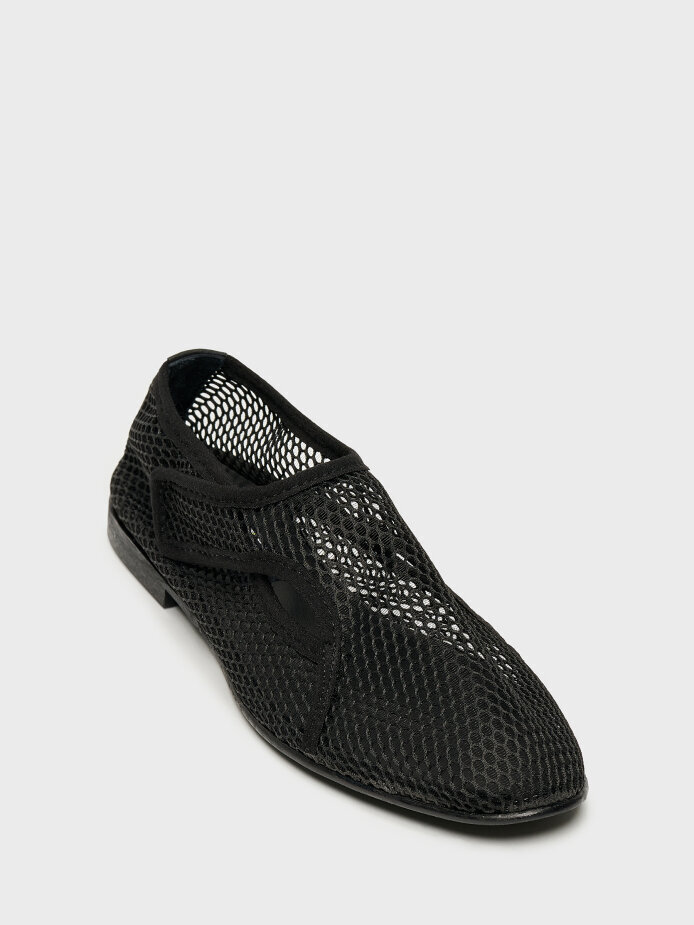 15254 KADIN BABET AYAKKABI SİYAH FİLE - (1)