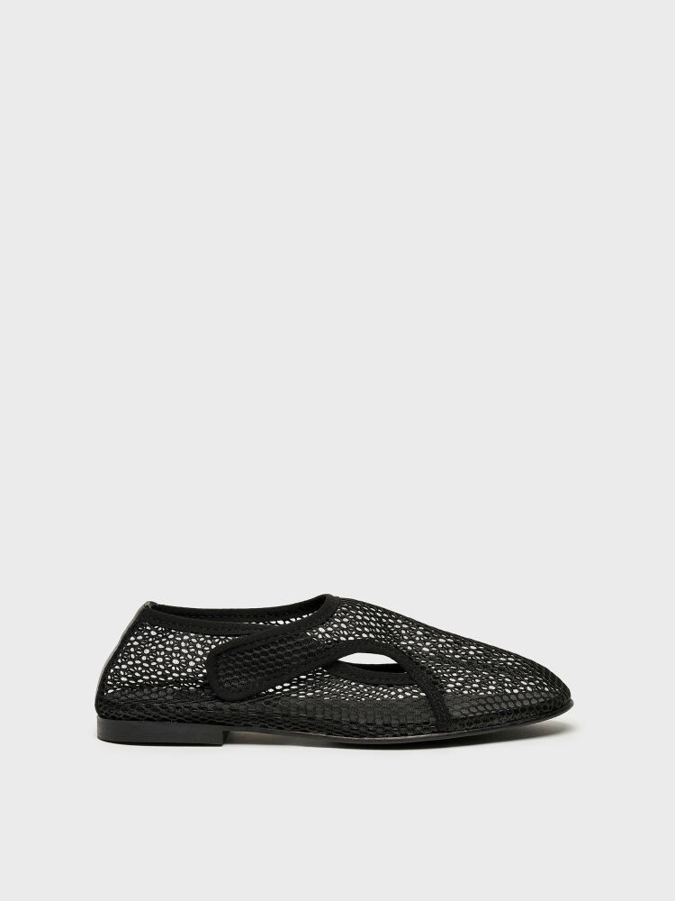 15254 KADIN BABET AYAKKABI SİYAH FİLE - 1