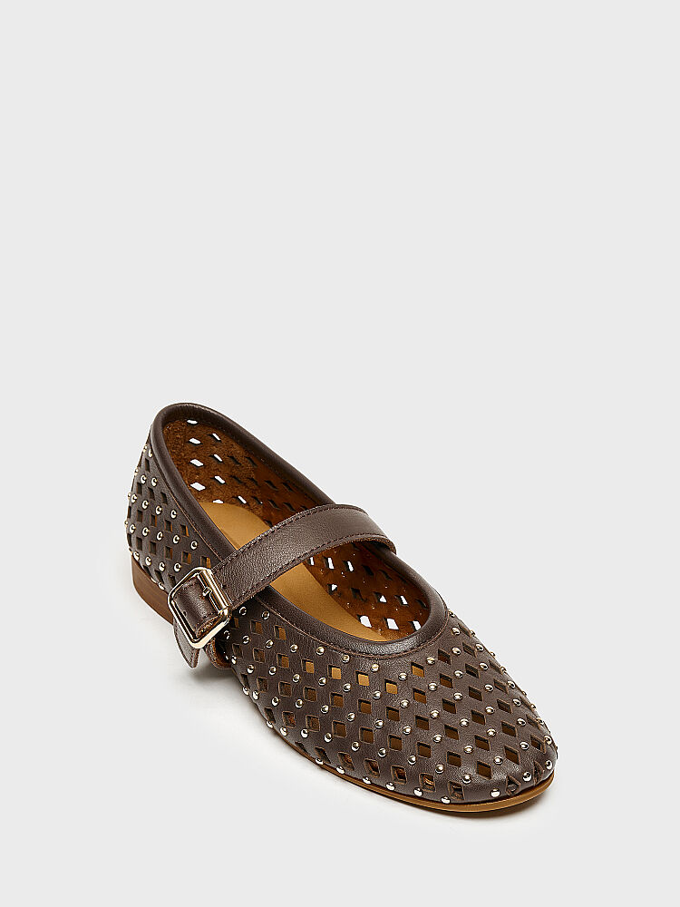 15255 KADIN BABET AYAKKABI KAHVE - 2