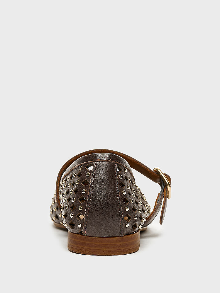 15255 KADIN BABET AYAKKABI KAHVE - 4