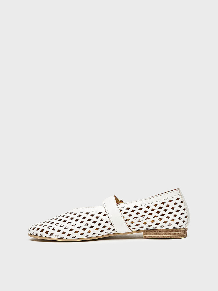 15256 KADIN BABET AYAKKABI BEYAZ - 3