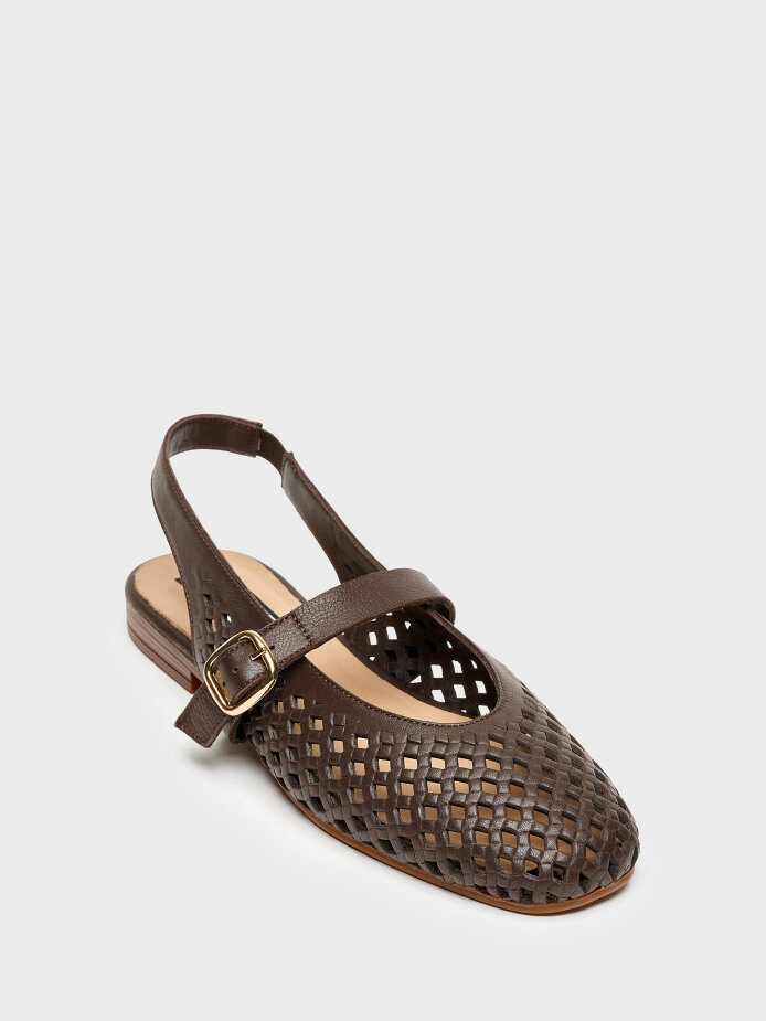 15259 BABET KADIN AYAKKABI KAHVE - (1)