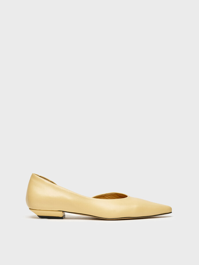 15262 KADIN BABET AYAKKABI SARI - 