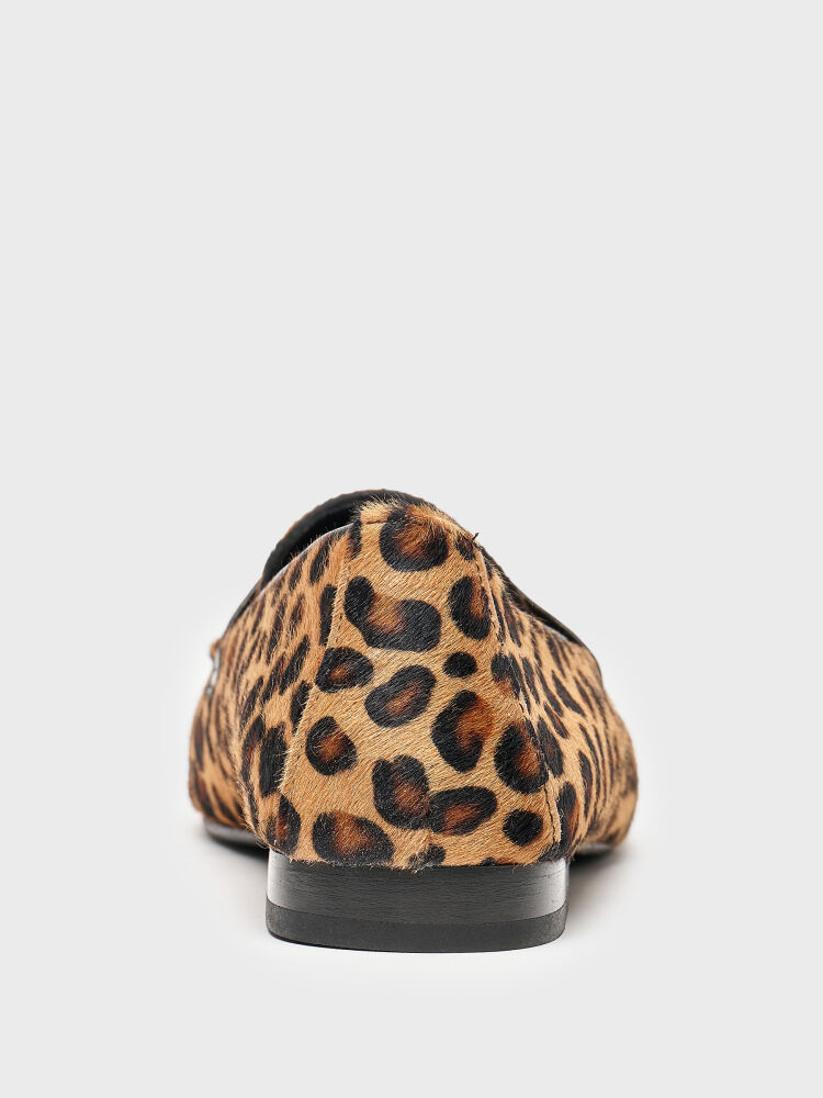 15266 KADIN BABET AYAKKABI LEOPAR TAY - 4