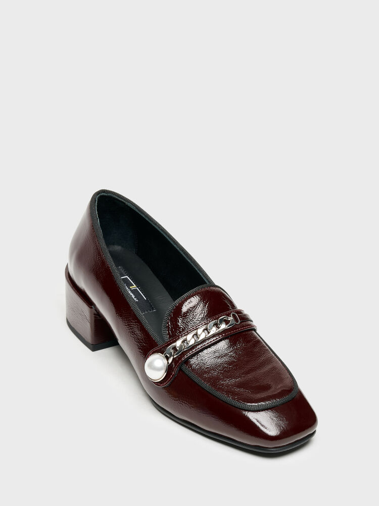 15267 KADIN AYAKKABI BORDO RUGAN - 2