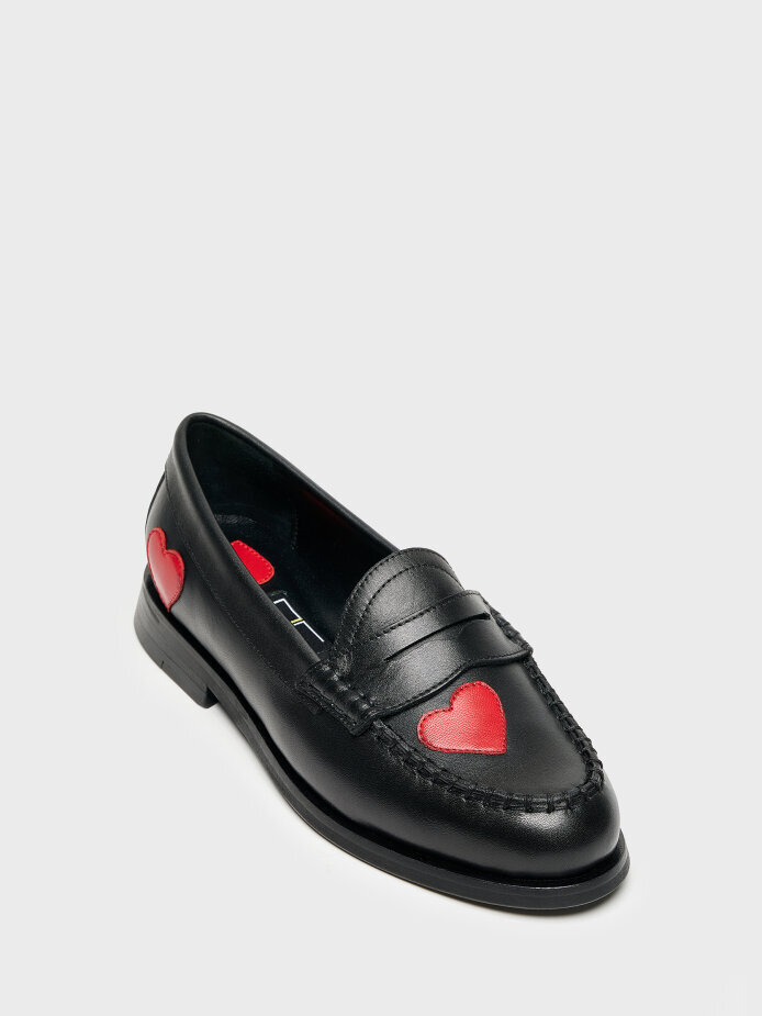 15268 KADIN LOAFER AYAKKABI SİYAH - (1)