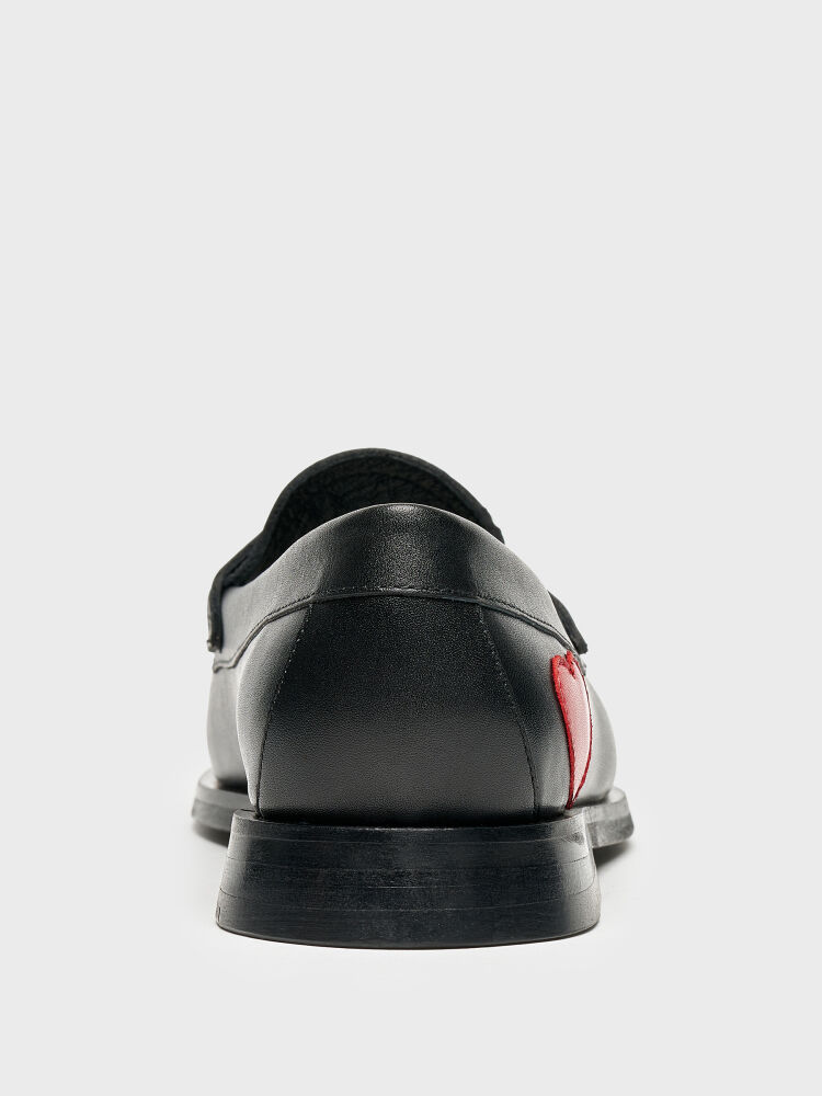 15268 KADIN LOAFER AYAKKABI SİYAH - 4