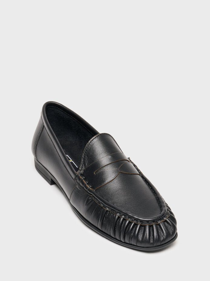 15269 KADIN LOAFER AYAKKABI SİYAH - (1)