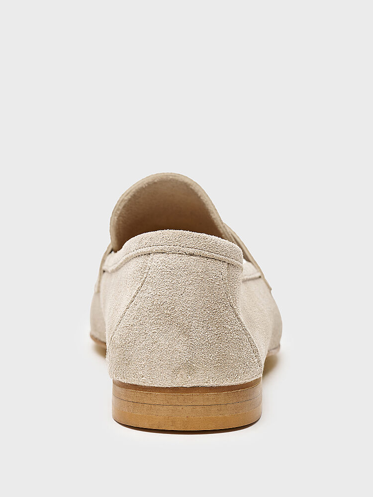 15275 KADIN LOAFER AYAKKABI BEJ SÜET - 4