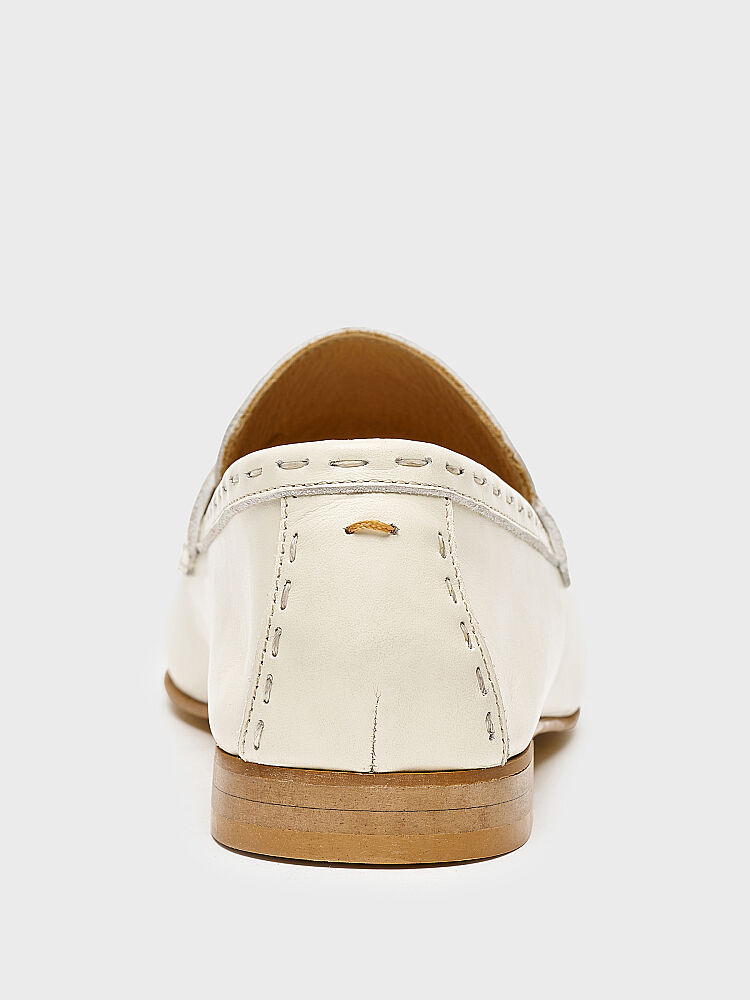 15277 KADIN LOAFER AYAKKABI KREM - 4