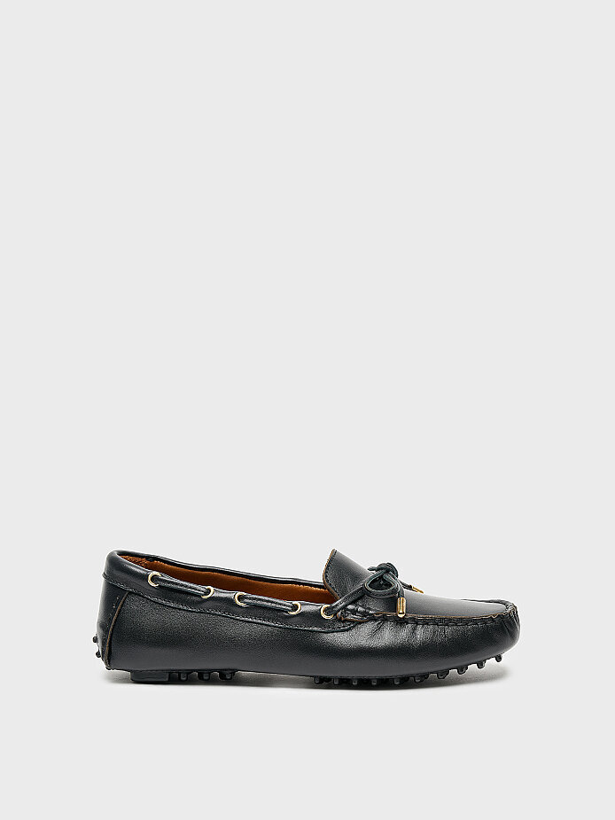 15279 KADIN LOAFER AYAKKABI SİYAH - 
