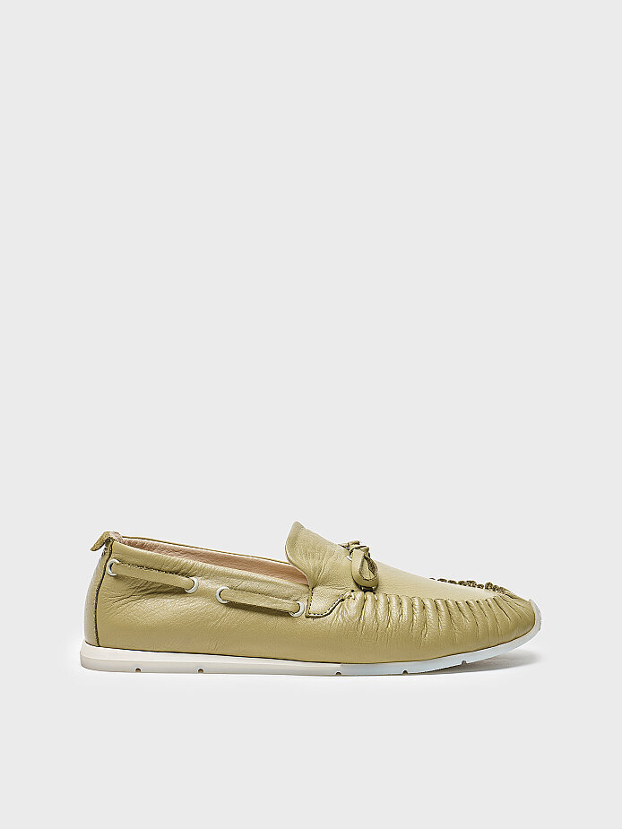 15280 KADIN LOAFER AYAKKABI YEŞİL - 