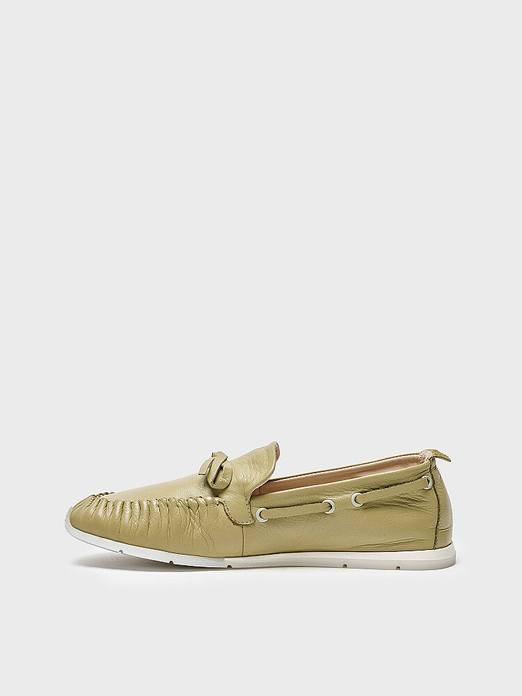 15280 KADIN LOAFER AYAKKABI YEŞİL - 3