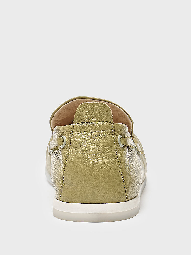 15280 KADIN LOAFER AYAKKABI YEŞİL - 4