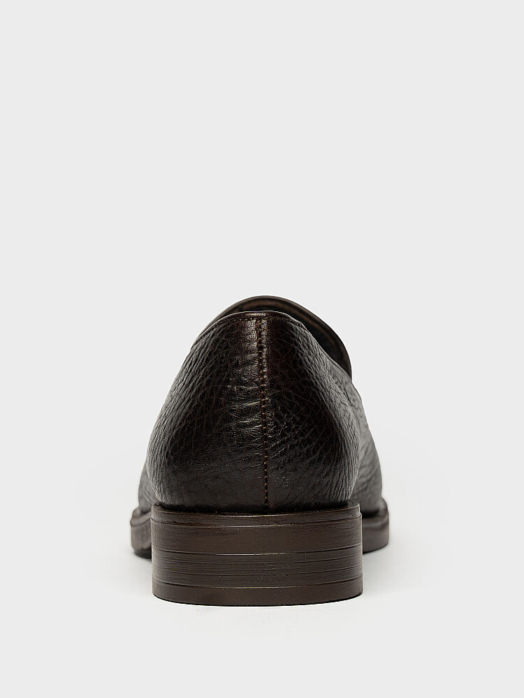 15284 KADIN LOAFER AYAKKABI KAHVE DERİ - 4