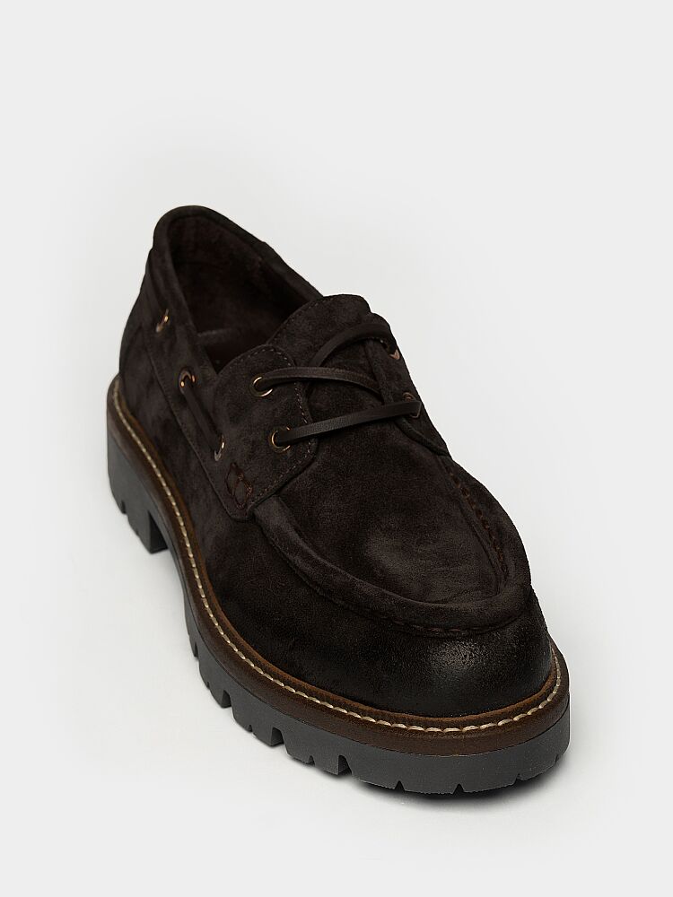 15285 KADIN LOAFER AYAKKABI ANTRASİT SÜET - 2