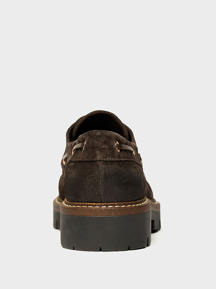 15285 KADIN LOAFER AYAKKABI ANTRASİT SÜET - 4