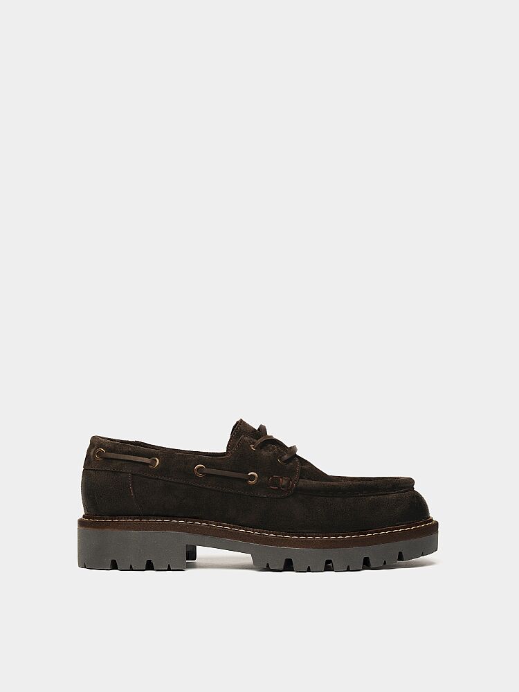 15285 KADIN LOAFER AYAKKABI ANTRASİT SÜET - 1