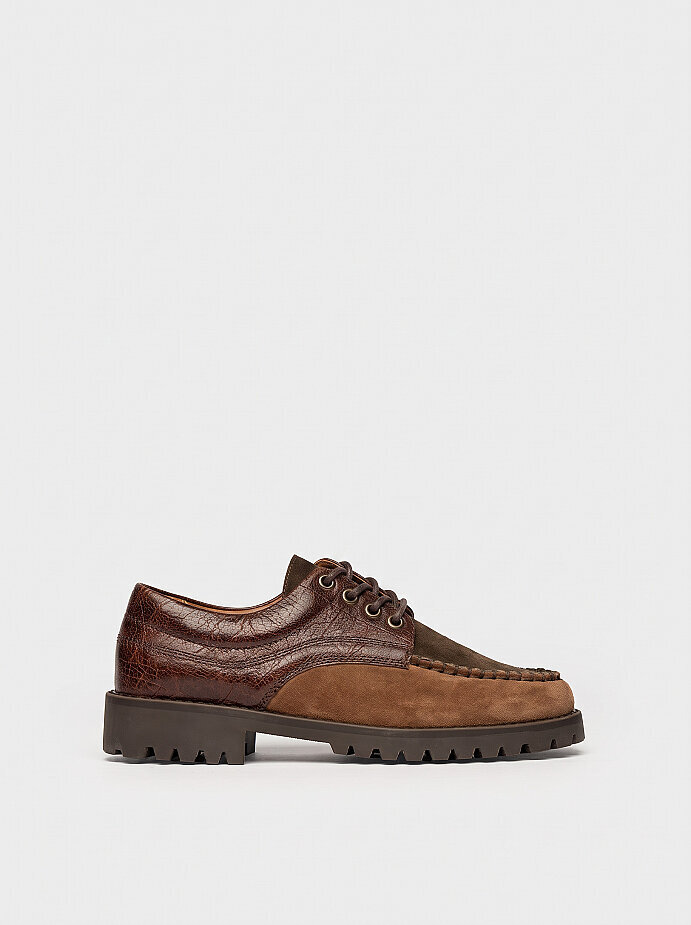 15289 KADIN LOAFER AYAKKABI HAKİ/TABA/KAHVE - 