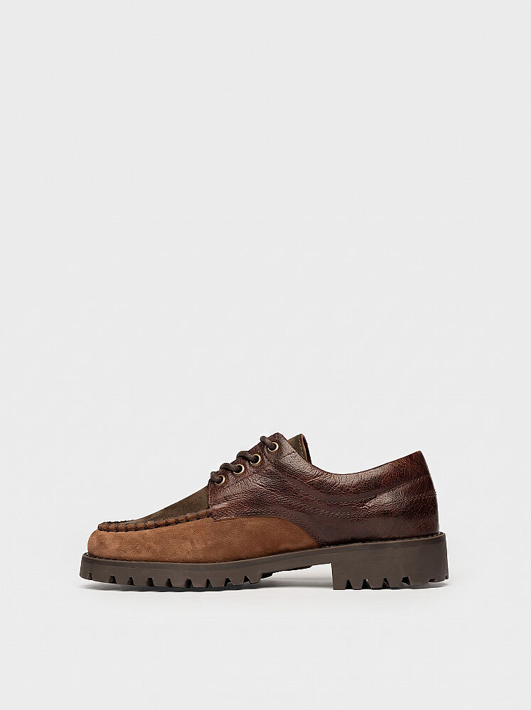 15289 KADIN LOAFER AYAKKABI HAKİ/TABA/KAHVE - 3