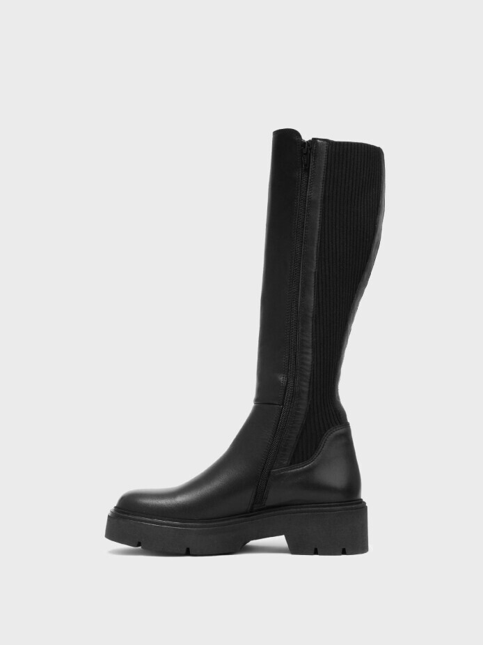 20486 KADIN ÇİZME SİYAH - (1)