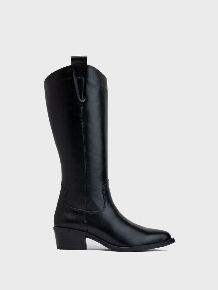 20523 KADIN ÇİZME SİYAH - 1