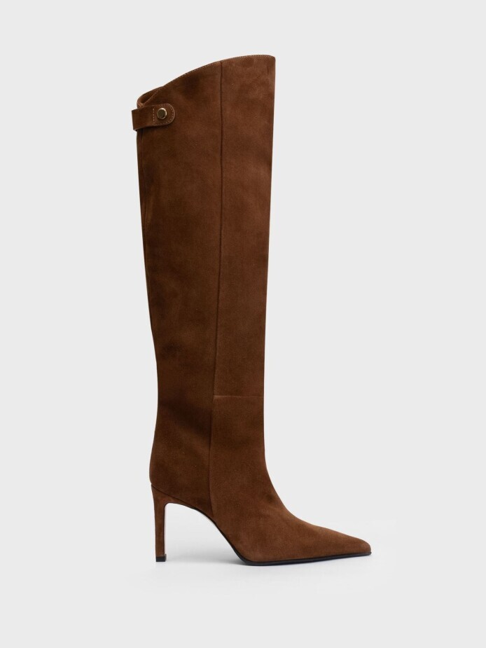 20539 KADIN ÇİZME TABA SÜET - 