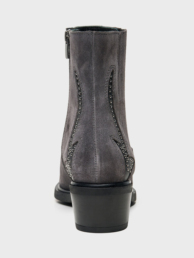 20564 KADIN BOT ANTRASİT SÜET - 4