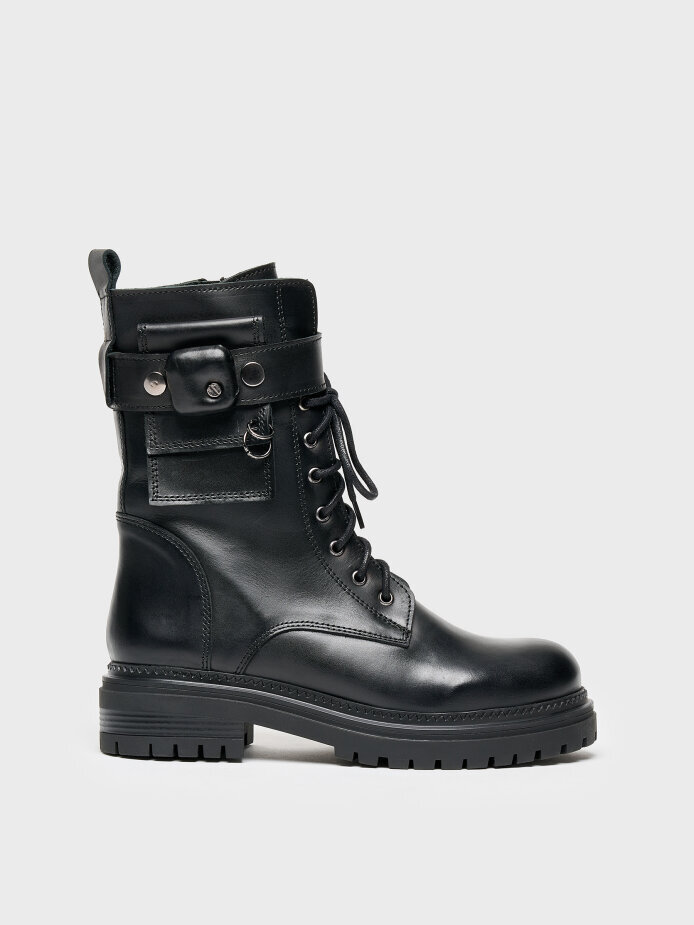 20565 KADIN BOT SİYAH - 