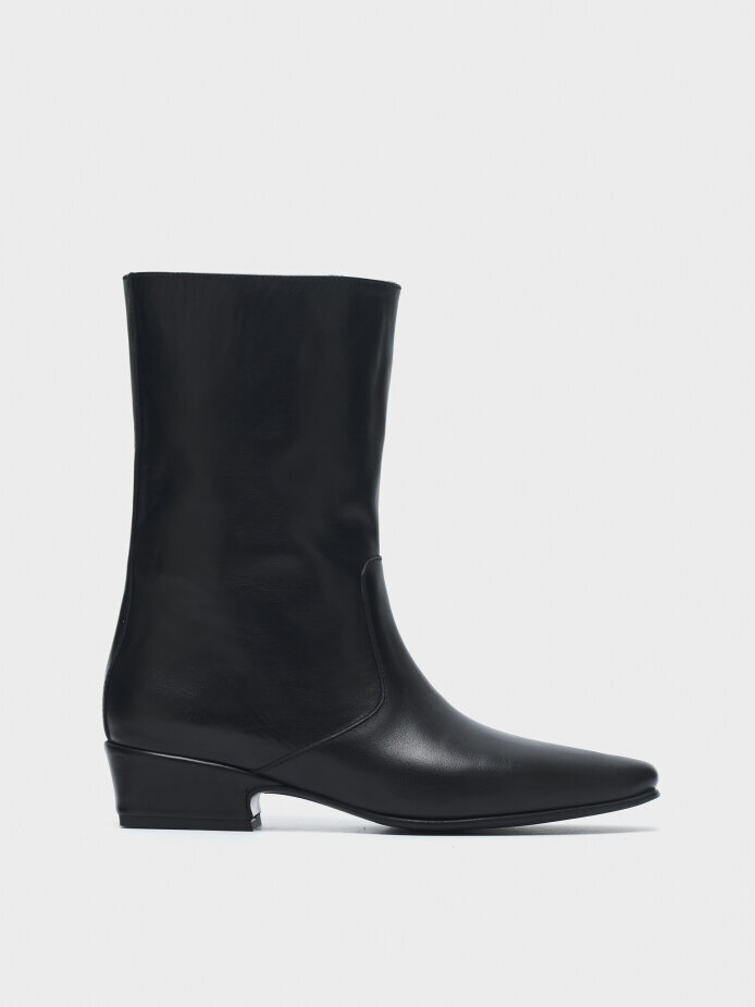 20574 KADIN BOT SİYAH - 