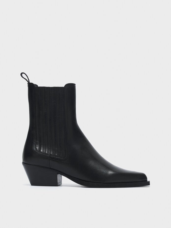 20593 KADIN BOT SİYAH - 