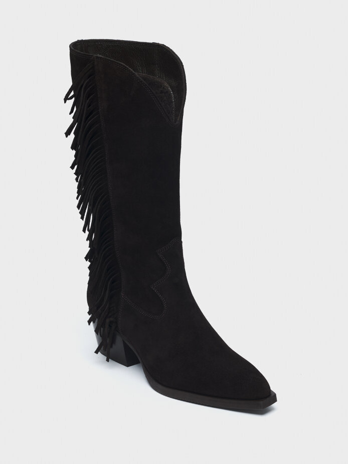 20602 KADIN ÇİZME KAHVE SÜET - (1)