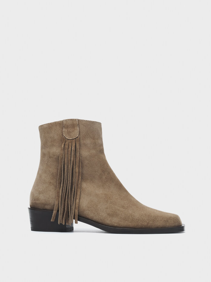 20611 KADIN BOT VİZON SÜET - 