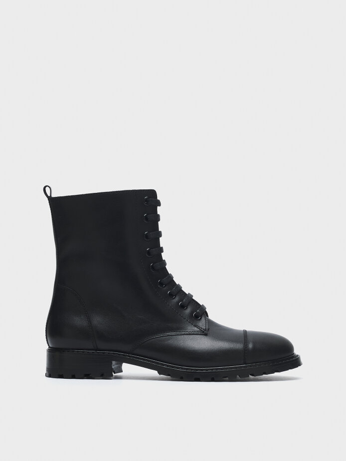 20613 KADIN BOT SİYAH - 