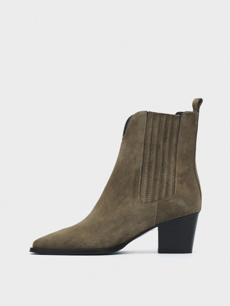 20616 KADIN BOT YEŞİL SÜET - 3