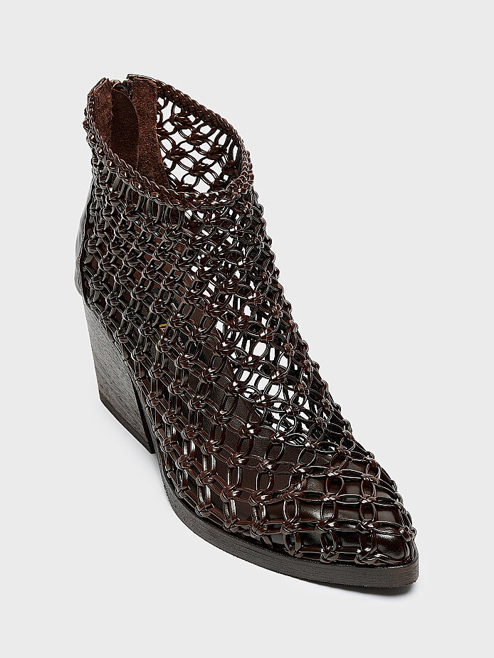 20622 KADIN TOPUKLU BOT KAHVE ÖRGÜ - (1)