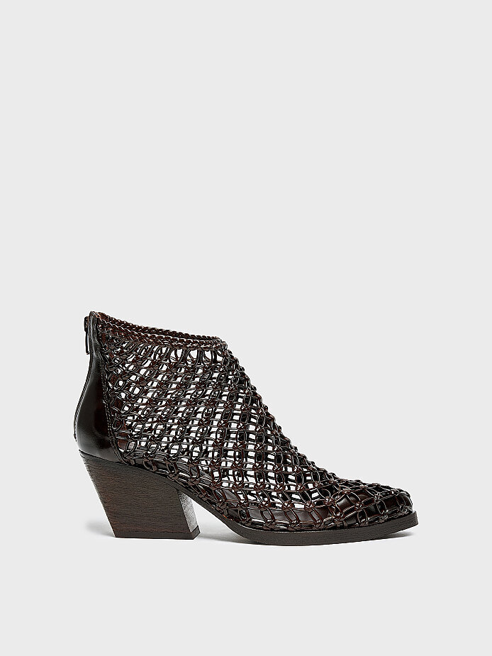 20622 KADIN TOPUKLU BOT KAHVE ÖRGÜ 