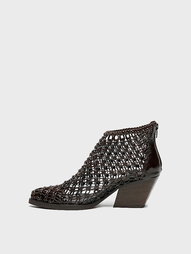 20622 KADIN TOPUKLU BOT KAHVE ÖRGÜ - 3