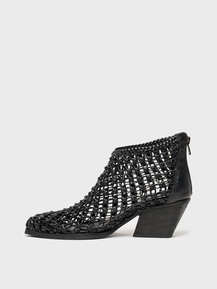 20622 KADIN TOPUKLU AYAKKABI SİYAH ÖRGÜ - 3