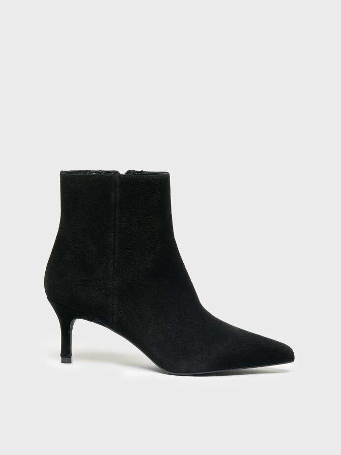 20623 KADIN BOT SİYAH SÜET - 