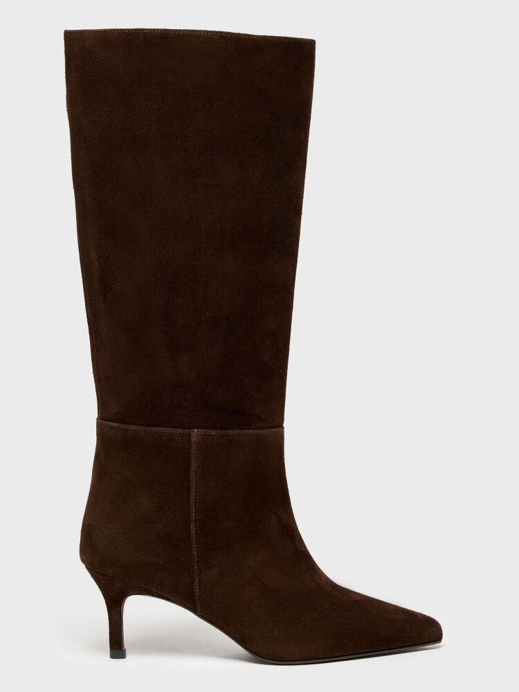 20627 KADIN ÇİZME KAHVE SÜET - 1