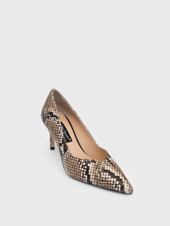 25120 KADIN AYAKKABI YILAN BASKI - (1)