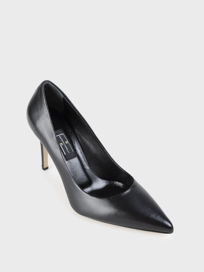 25128 KADIN STİLETTO AYAKKABI SİYAH - (1)