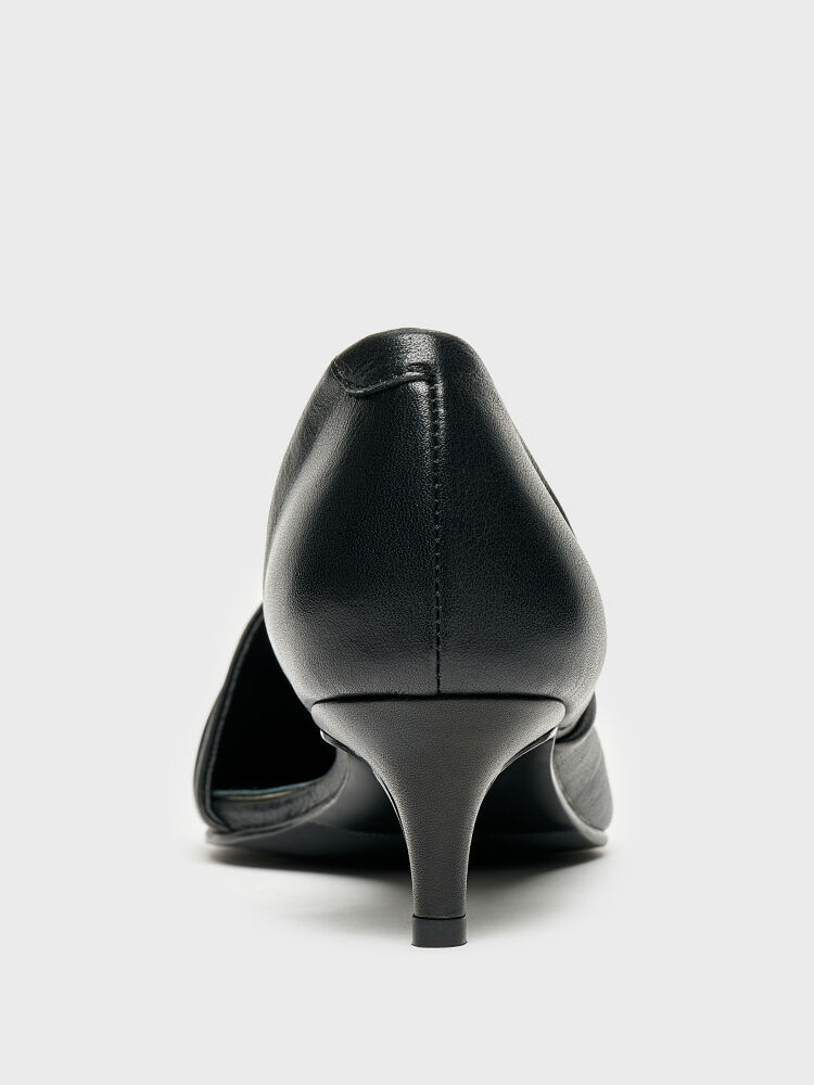 25149 KADIN STİLETTO AYAKKABI SİYAH - 4