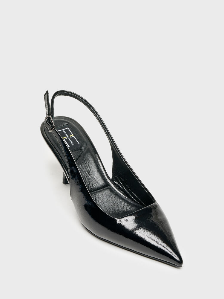 25150 KADIN STİLETTO AYAKKABI SİYAH RUGAN - 2