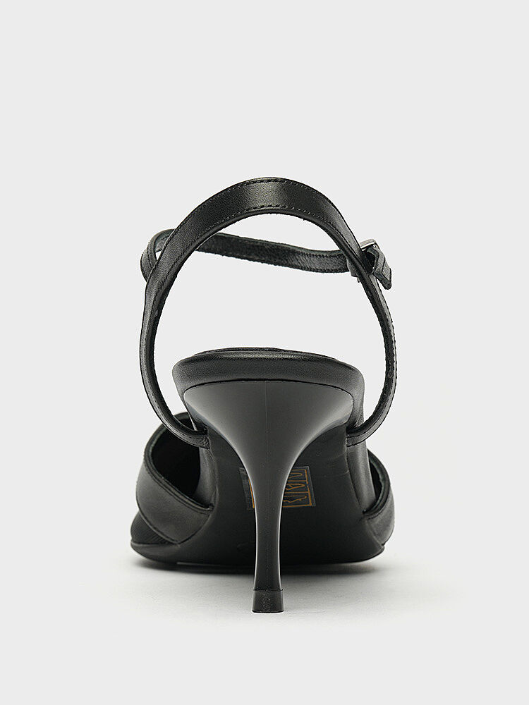 25151 KADIN STİLETTO AYAKKABI SİYAH - 4