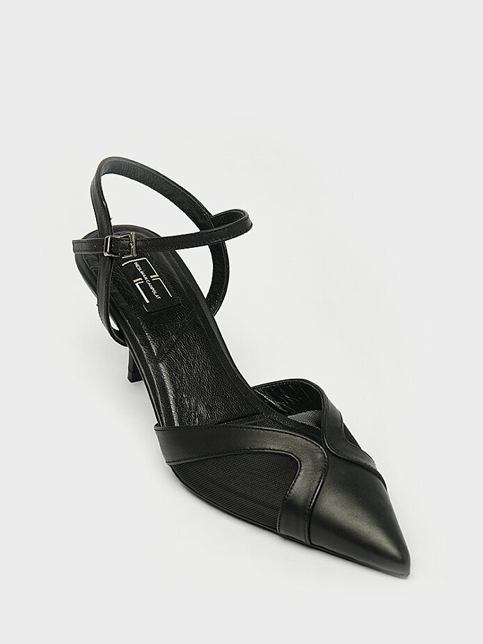 25151 KADIN STİLETTO AYAKKABI SİYAH - (1)