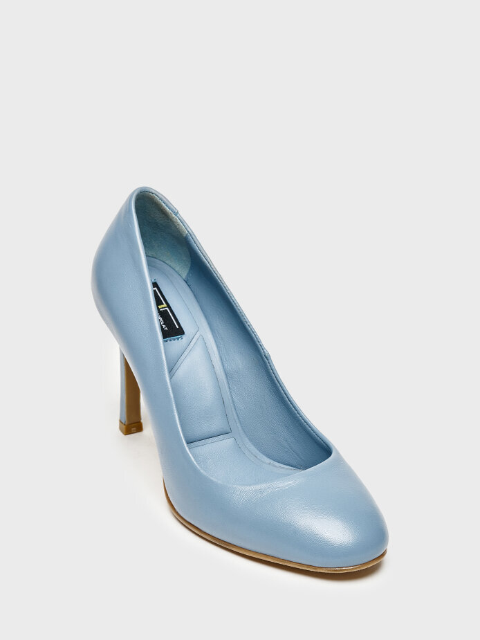 25152 KADIN AYAKKABI STİLETTO MAVİ - (1)