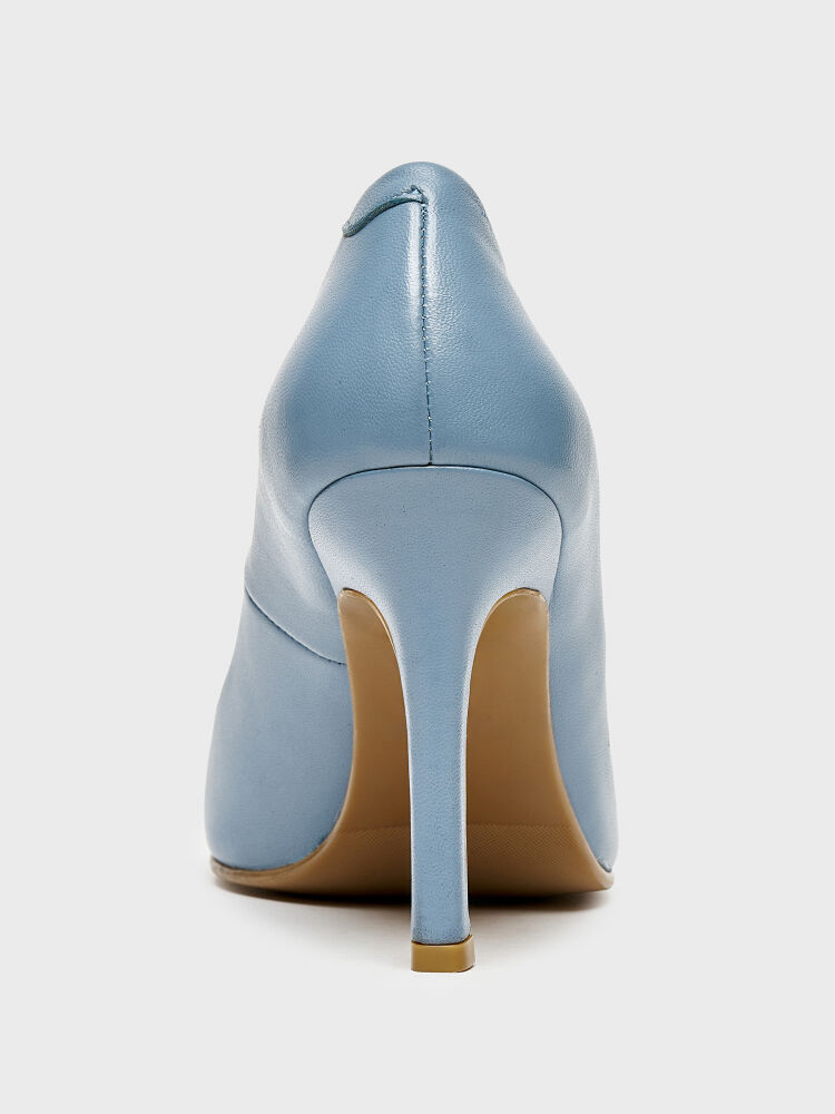 25152 KADIN AYAKKABI STİLETTO MAVİ - 4