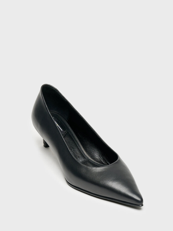 25153 KADIN STİLETTO AYAKKABI SİYAH - (1)